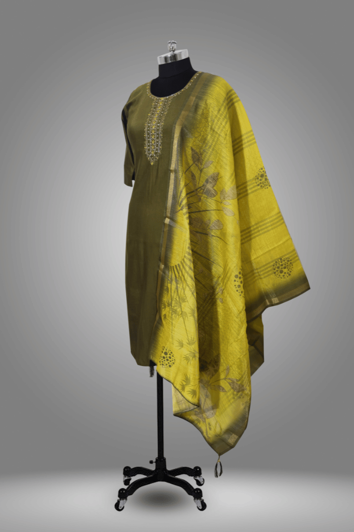 KURTA WITH AFGANI PANT AND DUPPATA