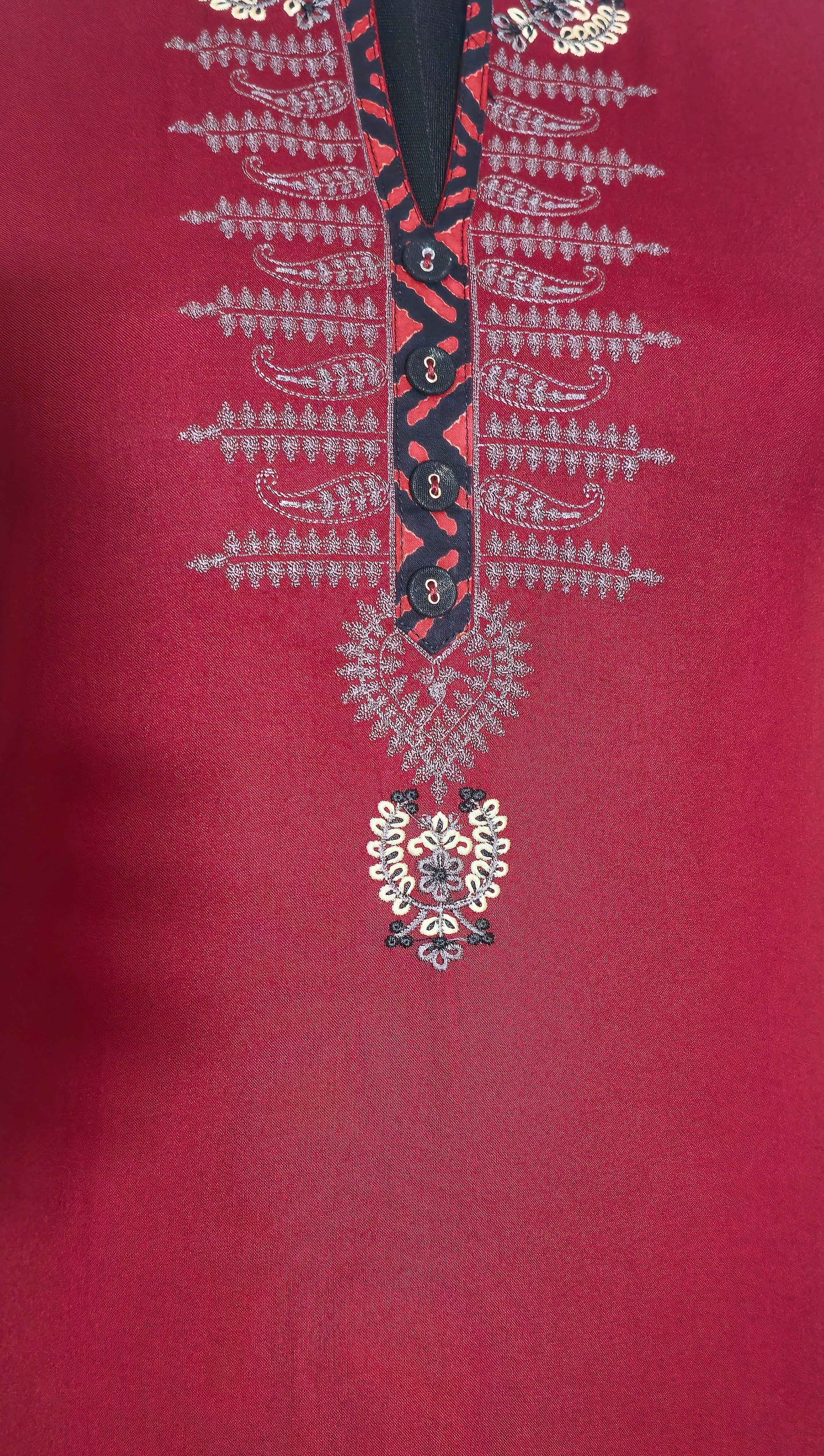 KURTA WITH PANT AND DUPPATA WITH Maroon COLOR
