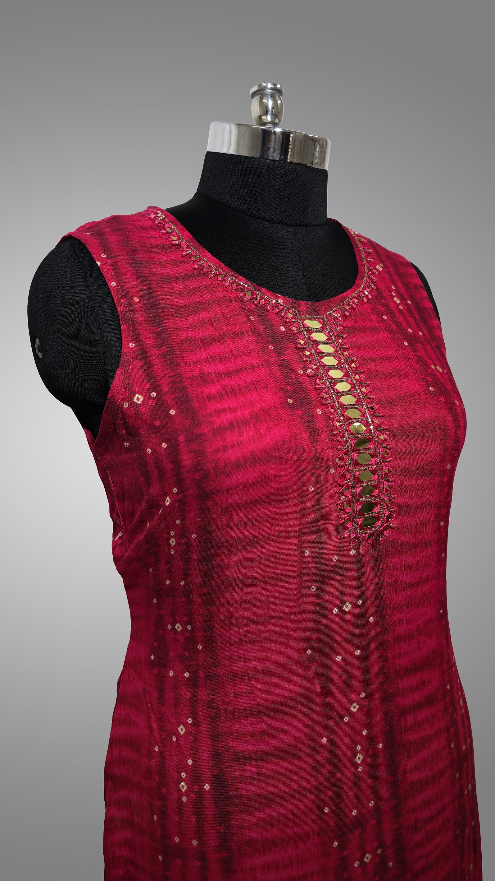 KURTA WITH PANT AND DUPPATA WITH  Magenta COLOR