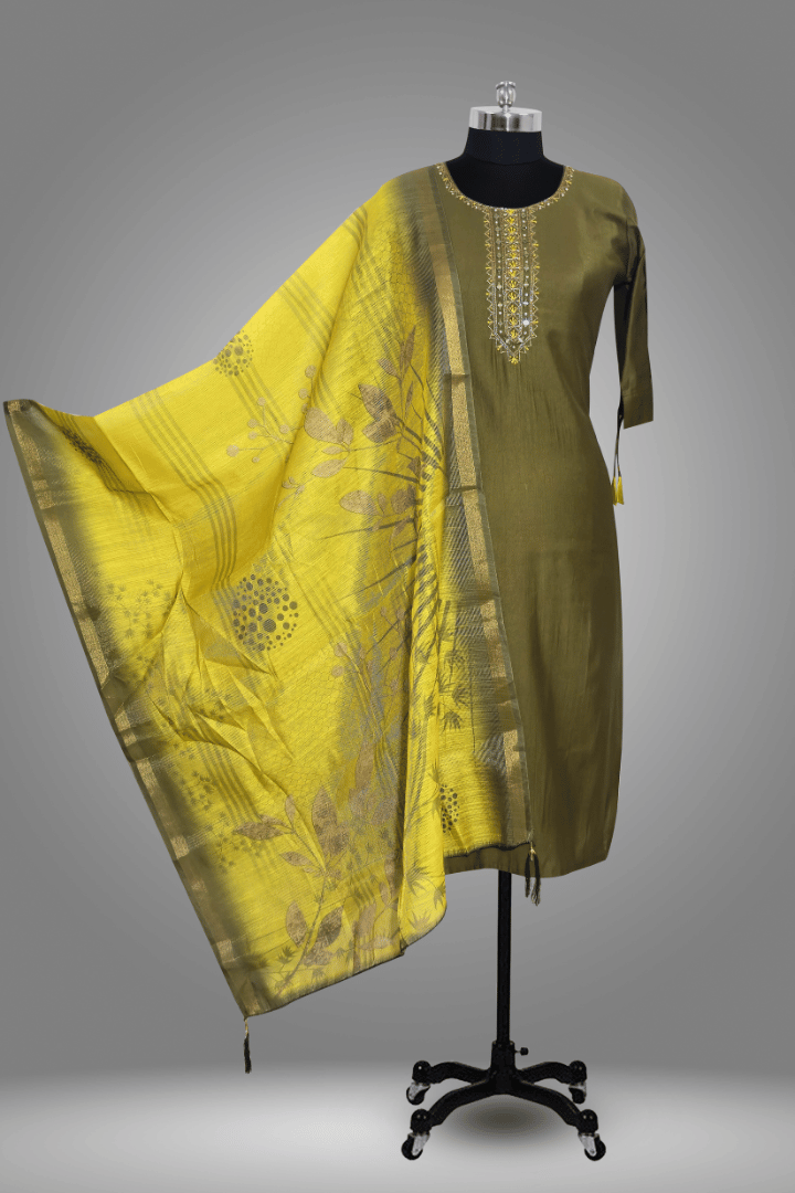 KURTA WITH AFGANI PANT AND DUPPATA