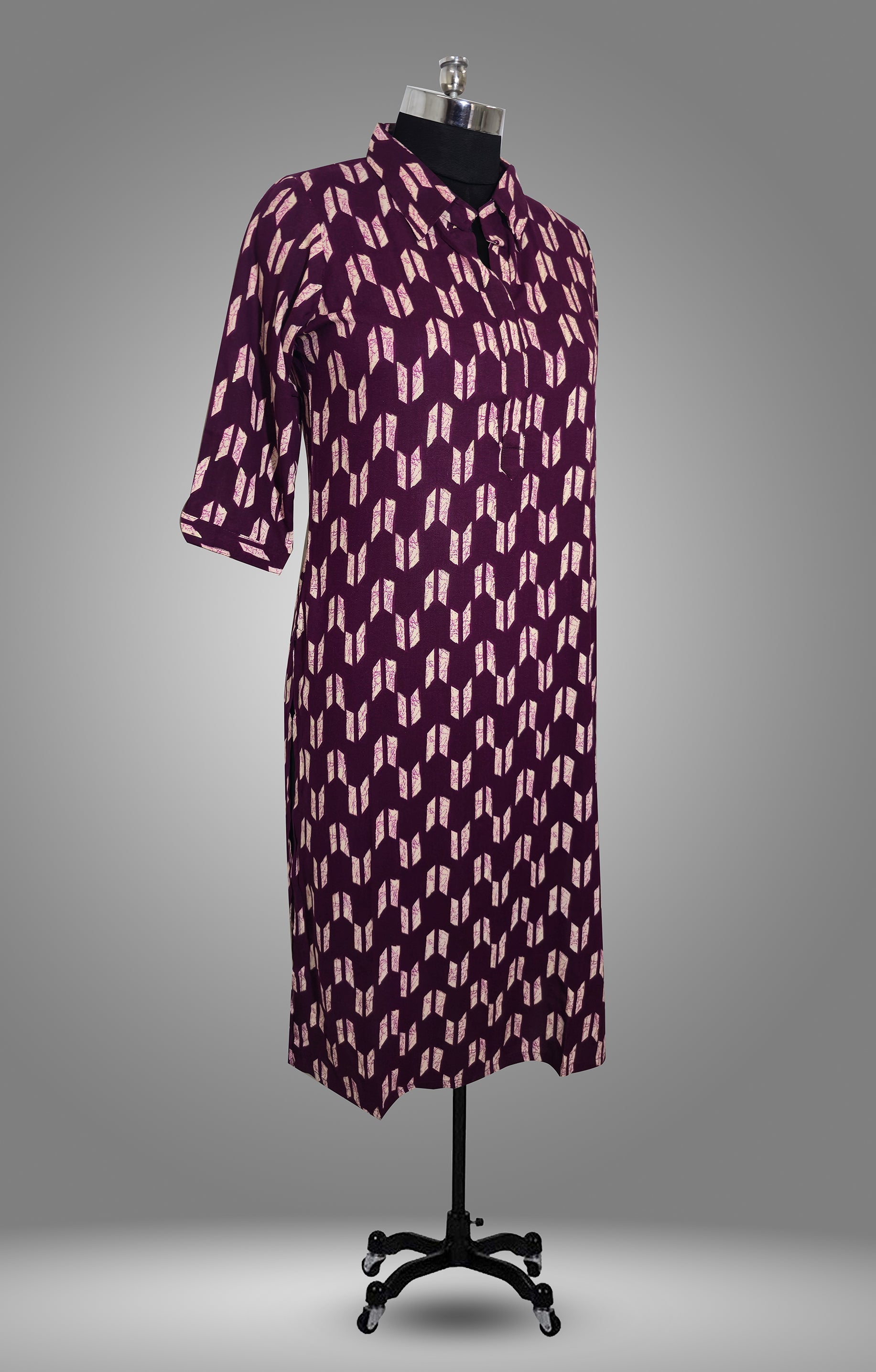 KURTA WITH Cotton AND Maroon COLOR