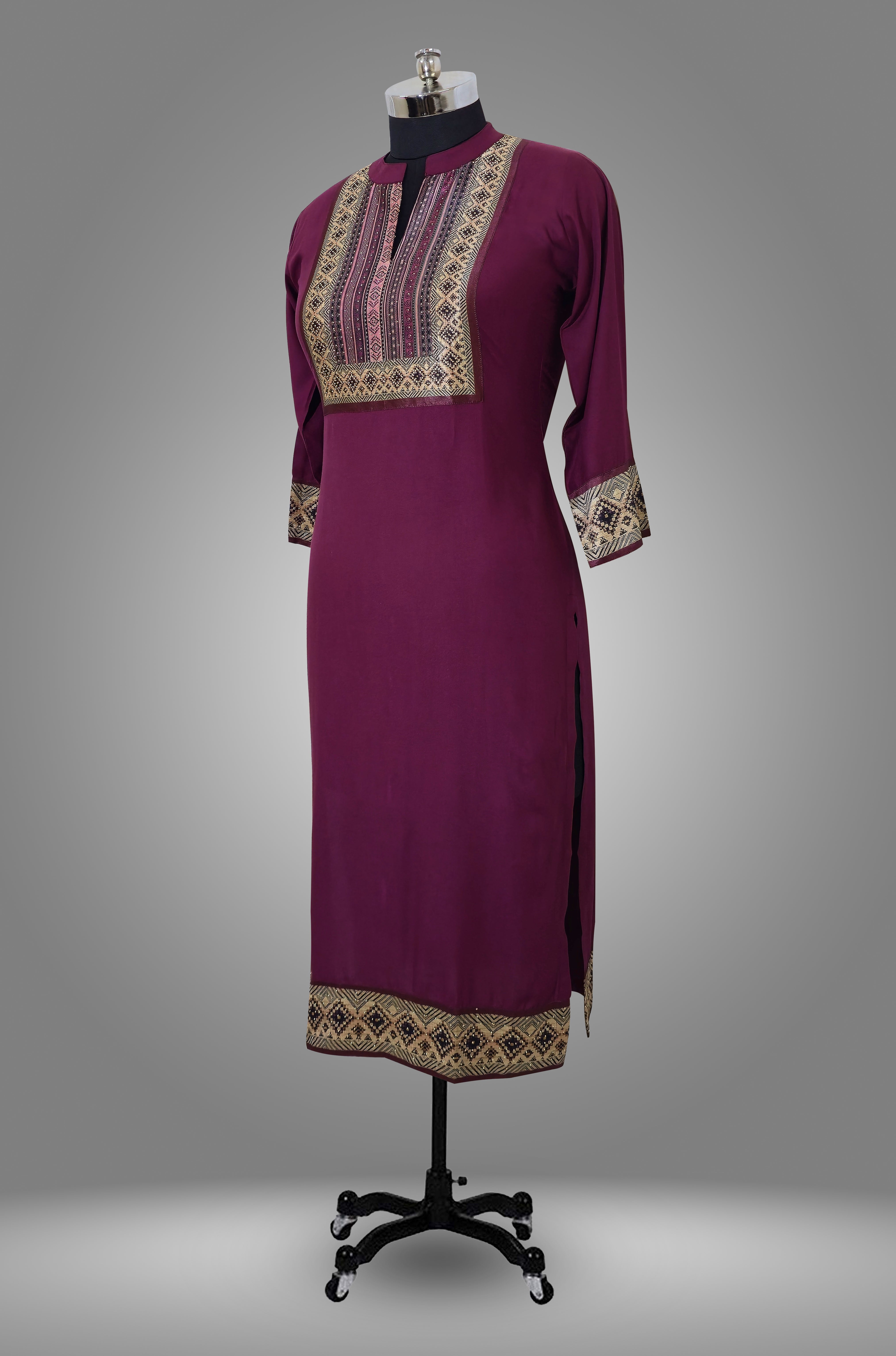KURTA WITH PANT AND DUPPATA WITH Magenta