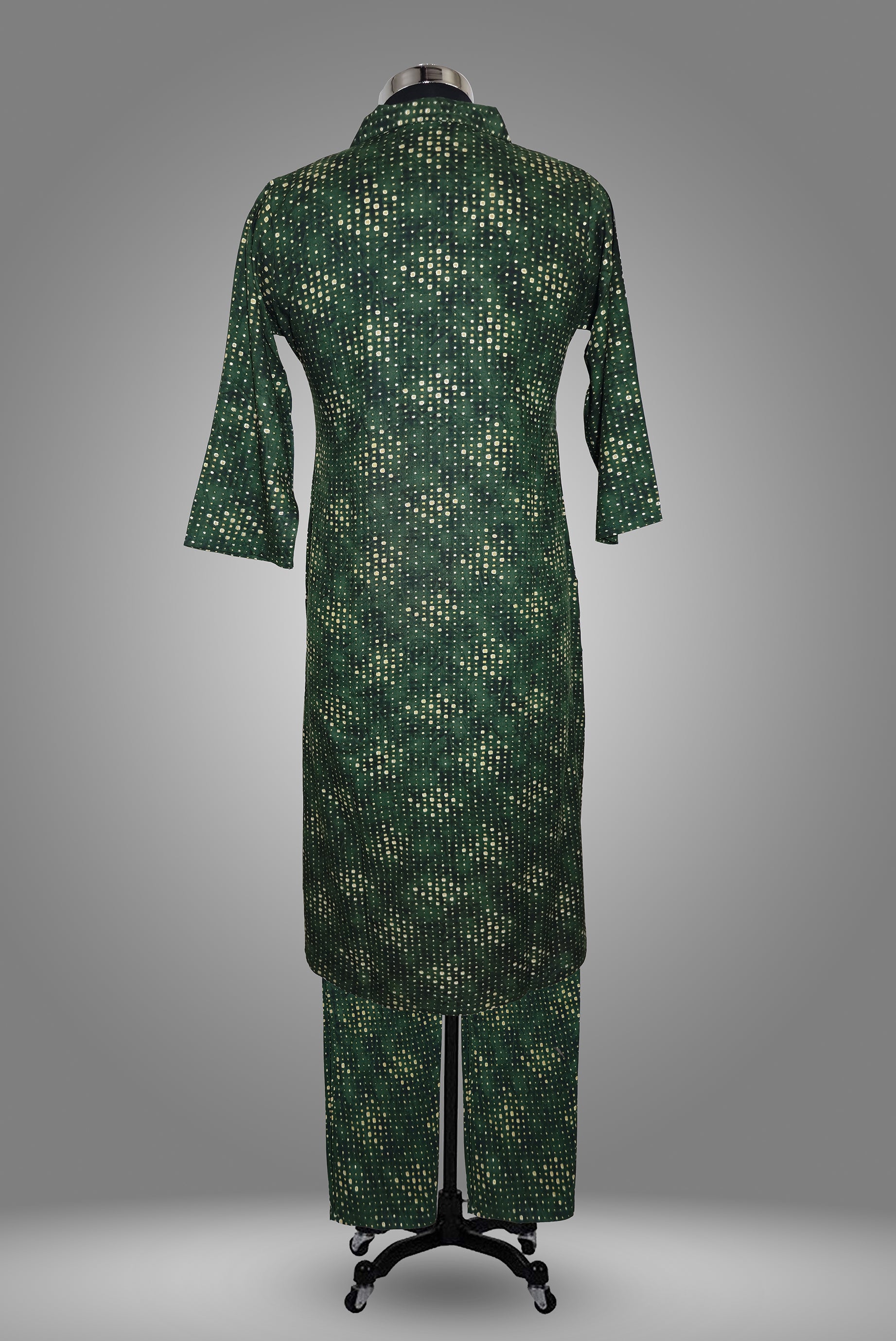 KURTA WITH PANT WITH GREEN COLOR