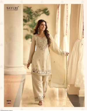 Premium Silk Suit Set with Elegant Net Dupatta